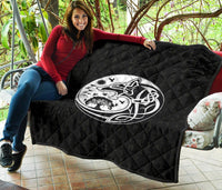Viking Premium Quilt, Skoll and Hati Rune Tattoo RLT12 - Wonder Print Shop