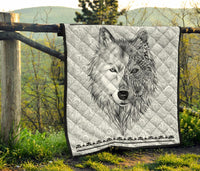 White Wolf Native American Amercan Premium Quilt LT10 - Wonder Print Shop