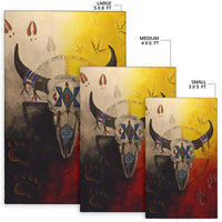 Bison Medicine Wheels Native American Pride Area Rug no link LT10 - Wonder Print Shop