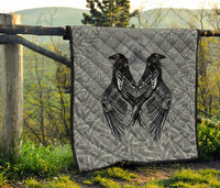 Viking Premium Quilt Raven Valknut RLT12 - Wonder Print Shop