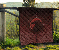 Viking Premium Quilt, Ethnic Odin Raven Red RLT12 - Wonder Print Shop