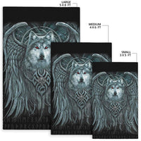 Viking Area Rug, Spiral Wolf Spirit RLT12 - Wonder Print Shop