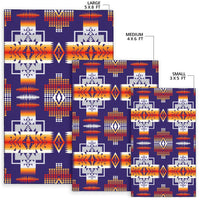 Purple Tribes Pattern Native American Area Rug LT10 - Wonder Print Shop