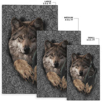 Wolf Escape Native American Area Rug LT10 - Wonder Print Shop