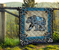 Bear Symbol Native American Premium Quilt LT10 - Wonder Print Shop