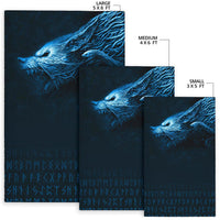 Viking Area Rug, Fenrir Wolf RLT12 - Wonder Print Shop
