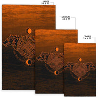 Viking Area Rug, Skoll and Hati Orange RLT12 - Wonder Print Shop