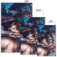 3D Native Girl Native American Area Rug LT10 - Wonder Print Shop