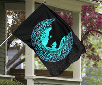 Viking Flag Fenrir Norse Wolf RLT12 - Wonder Print Shop