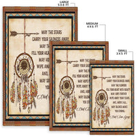May The Stars Carry Your Sadness Away Native American Area Rug LT10 - Wonder Print Shop