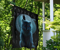 Viking Garden Flag, Fenrir Viking Wolf and Moon RLT12 - Wonder Print Shop