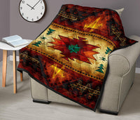 Southwest Brown Symbol Native American Premium Quilt LT10 - Wonder Print Shop