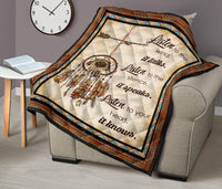 Native American Listen To The Wind It Talks Premium Quilt LT10 - Wonder Print Shop