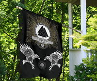 Viking Garden Flag Raven, Valknut and Vegvisir RLT12 - Wonder Print Shop