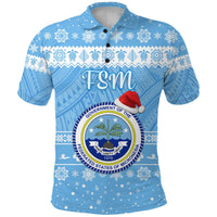 Custom Federated States of Micronesia Polo Shirt Christmas Simple Style FSM Seal LT8 - Wonder Print Shop