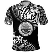 Custom Federated States of Micronesia Polo Shirt Unique Vibes Black LT8 - Wonder Print Shop