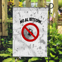 El Salvador Flag No Al Bitcoin Art Style - White LT8 - Wonder Print Shop