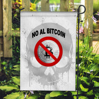 El Salvador Flag No Al Bitcoin Skull Style - White LT8 - Wonder Print Shop