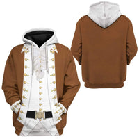 Alexander Hamilton Hoodie Original Style Brown LT8 - Wonder Print Shop
