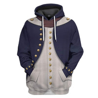 Midshipman 1806 Napoleonic Wars British Navy Hoodie Original Style LT8 - Wonder Print Shop
