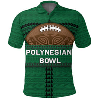 Custom Polynesian Bowl Polo Shirt Green Custom Text and Number LT4 - Wonder Print Shop