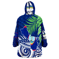 Guam Coconut Leaves Wearable Blanket Hoodie - Wonder Print Shop