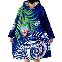 Guam Coconut Leaves Wearable Blanket Hoodie - Wonder Print Shop