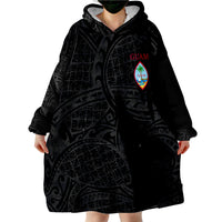 Guam Guam Flag Coat Of Arms Wearable Blanket Hoodie - Wonder Print Shop