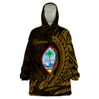 Guam Wings Style Gold Version Wearable Blanket Hoodie - Wonder Print Shop