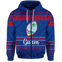 Guam Christmas Zip Hoodie Simple Style LT8 - Wonder Print Shop