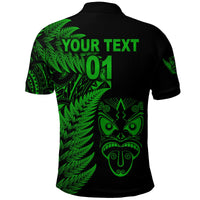 Custom New Zealand Haka Rugby Maori Polo Shirt Silver Fern Vibes Green LT8 - Wonder Print Shop