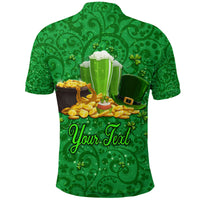 Custom Ireland Polo Shirt Happy Saint Patricks Day With Shamrock LT8 - Wonder Print Shop