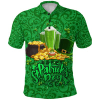 Custom Ireland Polo Shirt Happy Saint Patricks Day With Shamrock LT8 - Wonder Print Shop