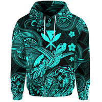 Custom Hawaii Turtle Map Polynesian Hoodie Kanaka Maoli Unique Style Turquoise LT8 - Wonder Print Shop