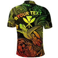 Custom Hawaii Golf Shirts Polynesian Turtle with Kanaka Maoli Polo Shirt Unique Style Reggae LT8 - Wonder Print Shop