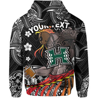 Custom Hawaii Warriors Polynesian Zip Hoodie Unique Style Black LT8 - Wonder Print Shop