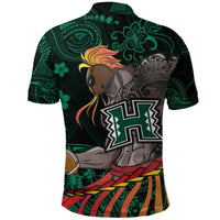 Hawaii Warriors Polynesian Polo Shirt Unique Style Green LT8 - Wonder Print Shop