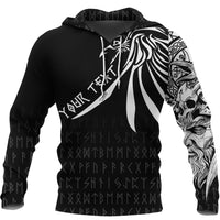Custom Special Raven Hoodie Tattoo Style RLT12 - Wonder Print Shop