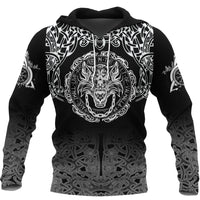 Fenrir Valhalla Hoodie Ornate Pattern 1 RLT12 - Wonder Print Shop