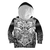 Viking Hoodie Kid Wolf and Raven Special RLT12 - Wonder Print Shop