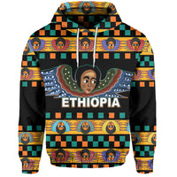 Custom Ethiopia Hoodie Ethiopian Church Angels Black LT6 - Wonder Print Shop