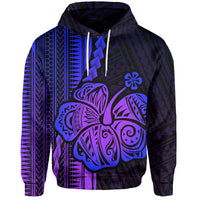 Custom Polynesian Hibiscus Hoodie Hawaiian Style No.3 LT6 - Wonder Print Shop