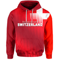 Custom Switzerland Football Hoodie Rossocrociati LT6 - Wonder Print Shop