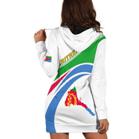 Eritrea Map And Coat Of Arms Hoodie Dress LT13 - Wonder Print Shop