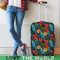 Hibiscus Parrot Brazil Luggage Covers - Wonder Print Shop