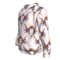 Native American Little Bison Bull Heads Light Purple 3D Pullover Hoodies LT10 - Wonder Print Shop