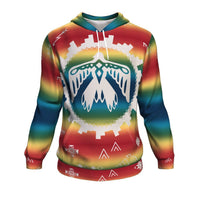 Thunderbird Rainbow Native American Pride All Over Hoodie LT10 - Wonder Print Shop