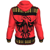 Red Thunderbird Native American Design All Over Hoodie LT10 - Wonder Print Shop