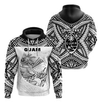 Custom Guam Rugby Hoodie Polynesian Patterns White LT16 - Wonder Print Shop