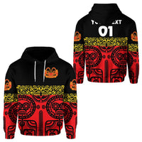 Custom Marquesas Islands Hoodie Marquesan Tattoo Special Style Red LT8 - Wonder Print Shop